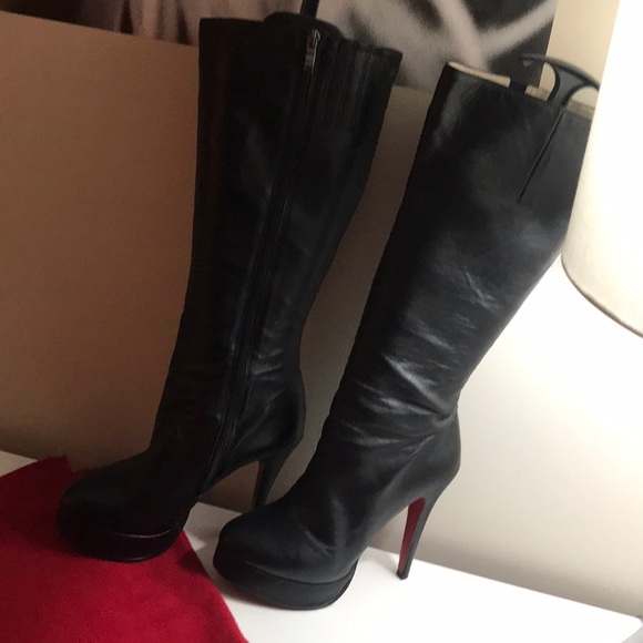 Louboutin Stiletto Boots Size 10 Euro 40 - Picture 3 of 17
